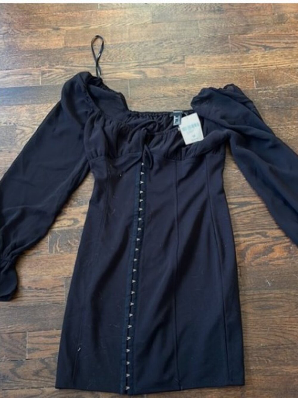 LBD Black Mini Dress Goth Grunge Women Size M